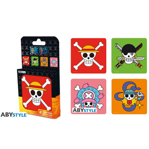 ABYstyle ONE PIECE 4 Coasters Skulls Set