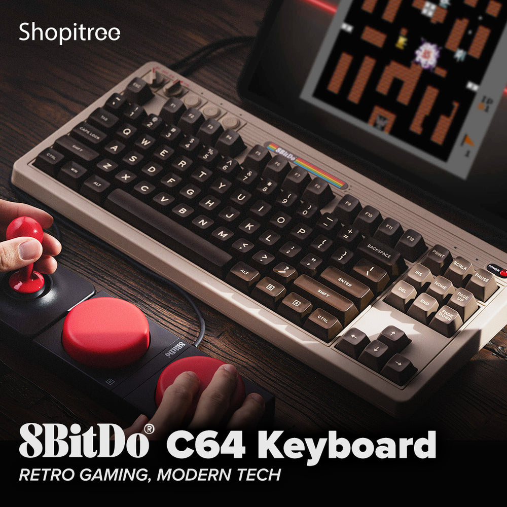 Modern Tech Meets Vintage Charm: Discover the 8BitDo C64 Mechanical Keyboard