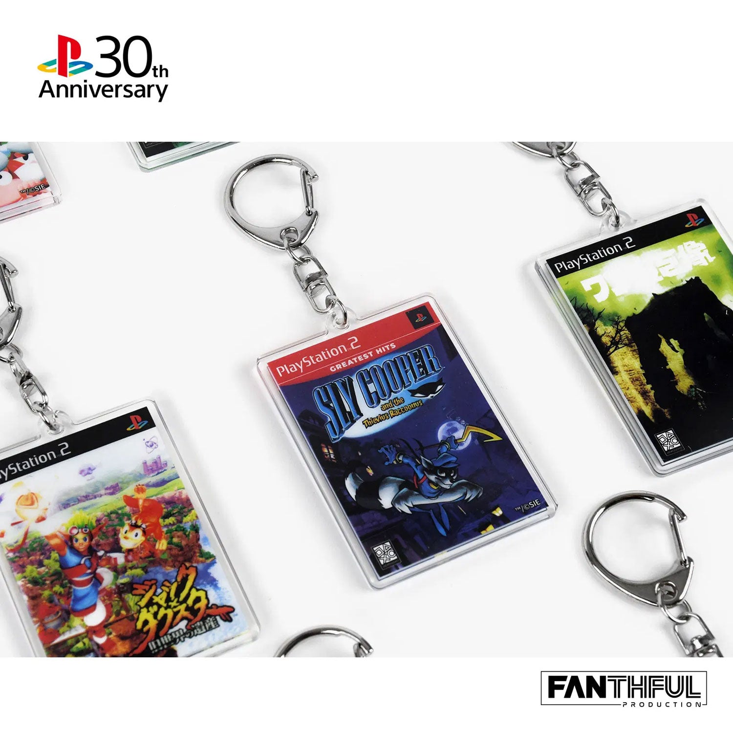 PlayStation 30th Anniversary Acrylic Keychain (Set of 8 Pieces)