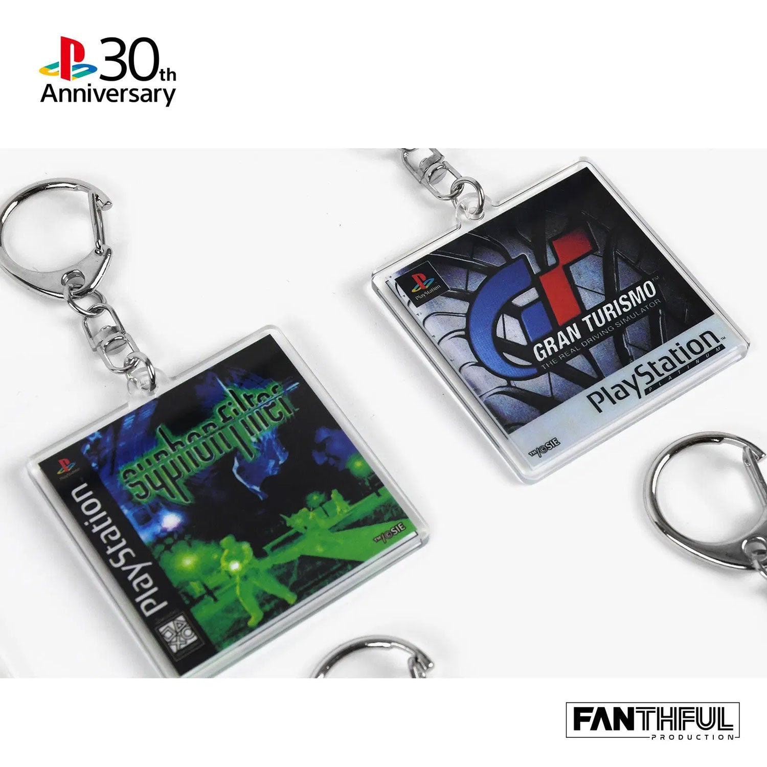 PlayStation 30th Anniversary Acrylic Keychain (Set of 8 Pieces)