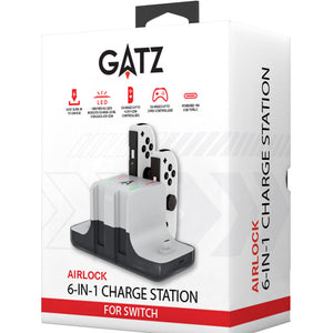 Gatz Airlock 6-in-1 Charging Station for Nintendo Switch