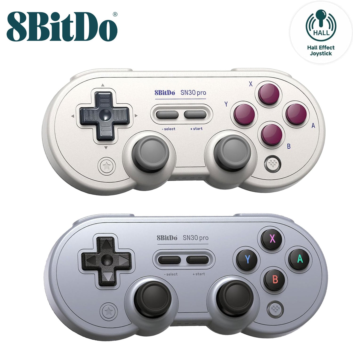 8BitDo SN30 Pro Hall Effect Bluetooth Controller [Switch / Switch 2 / Windows / SteamOS / Android / Apple]