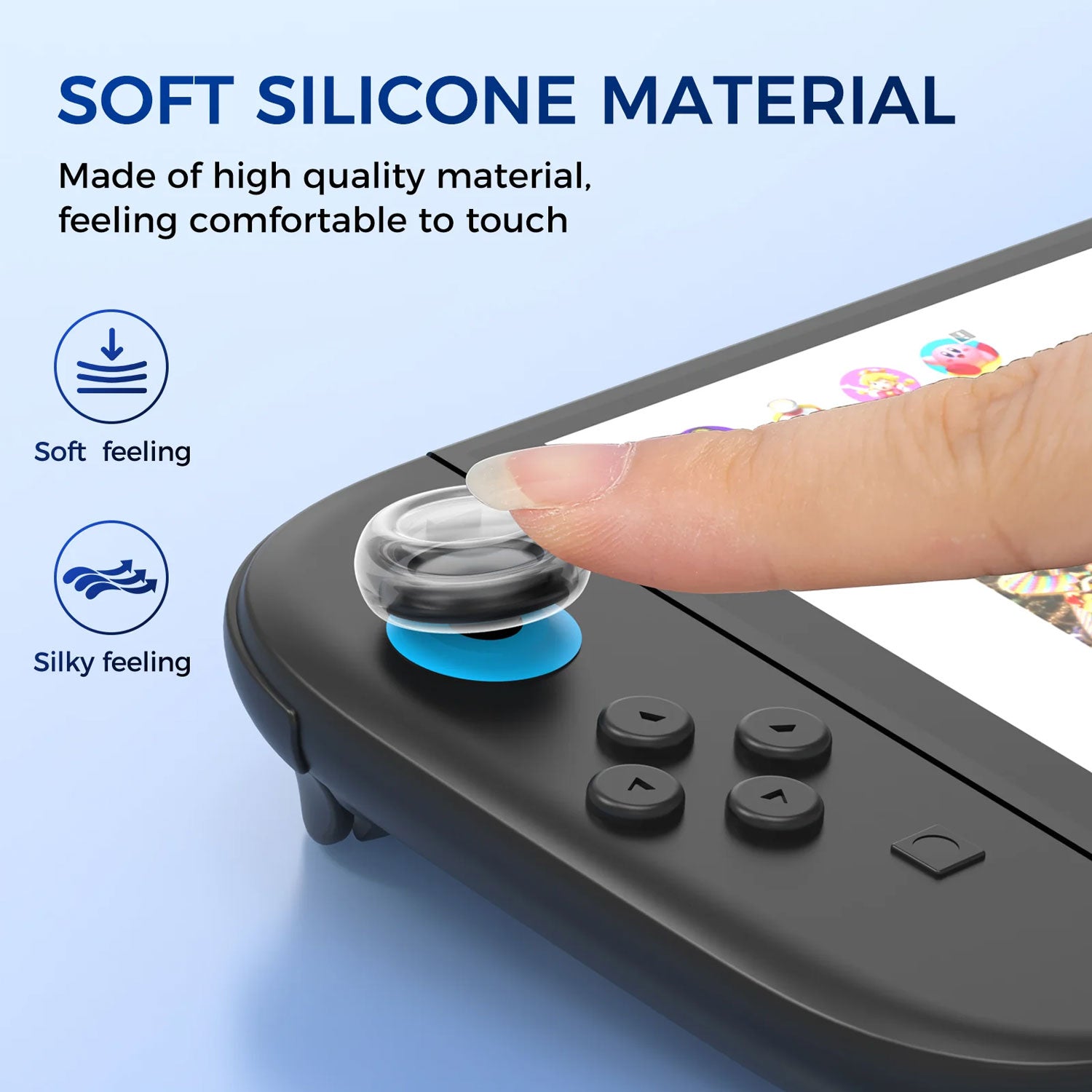 IINE Transparent Joy-Con Analog Cap for Nintendo Switch 2