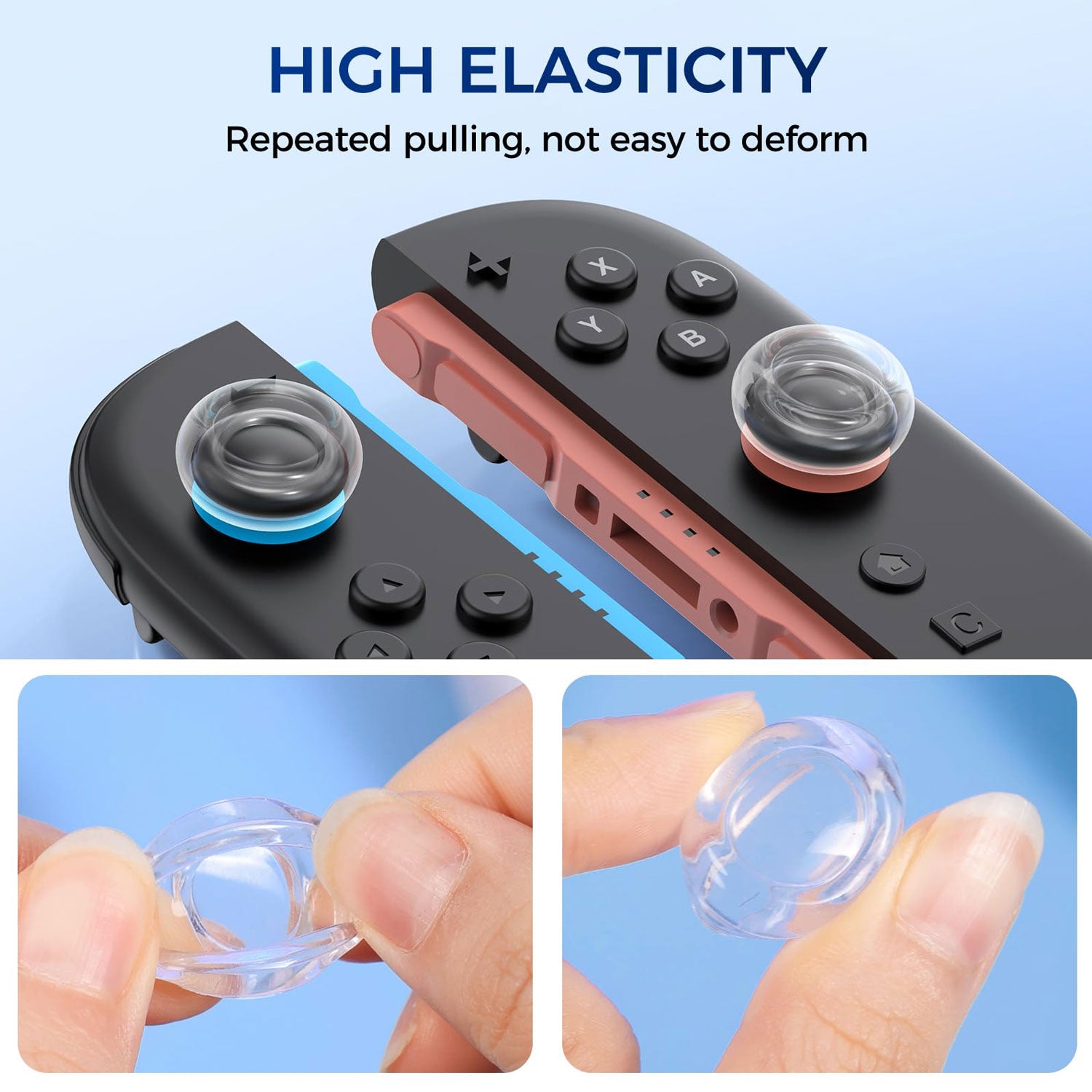 IINE Transparent Joy-Con Analog Cap for Nintendo Switch 2