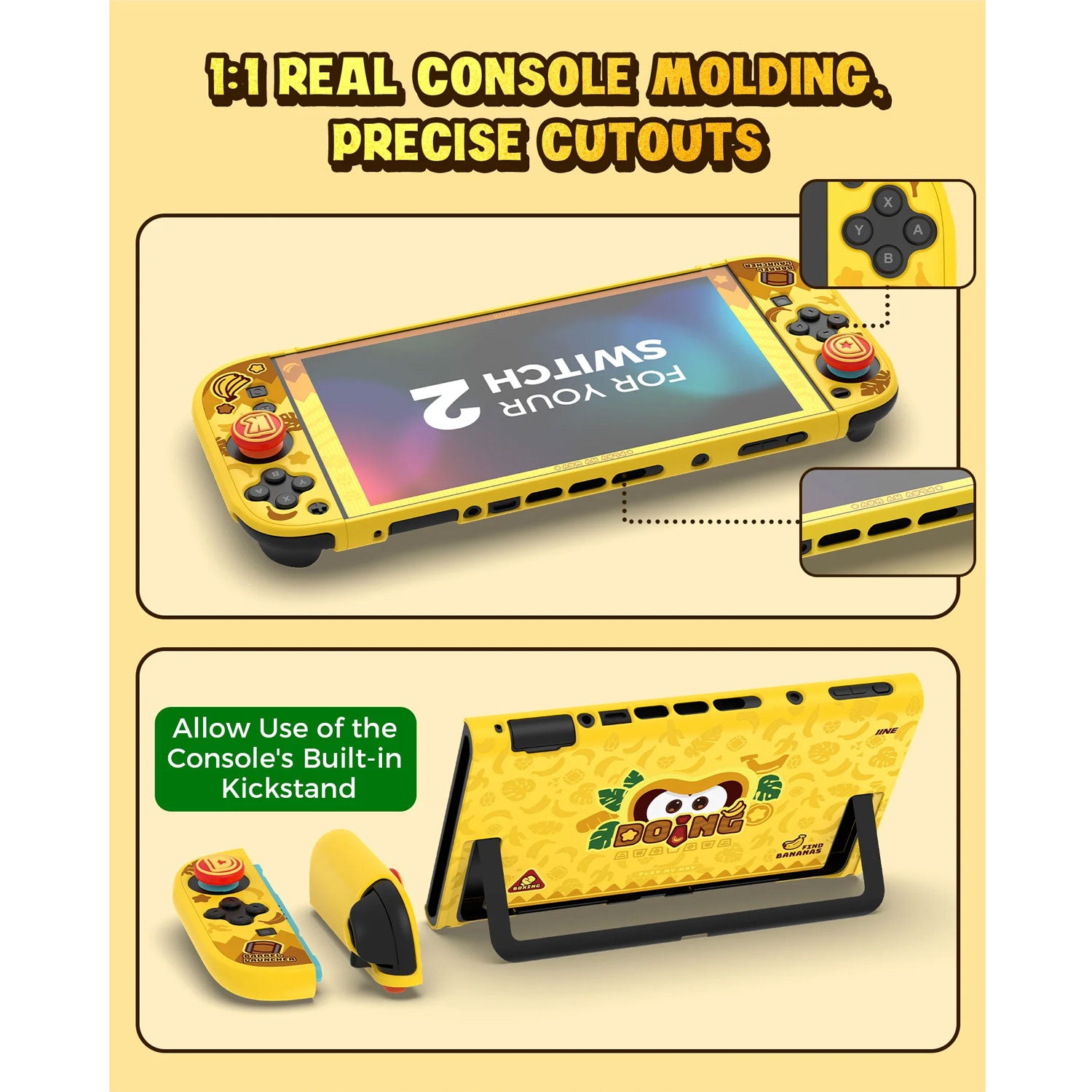 IINE Banana Hero Protective Case for Nintendo Switch 2