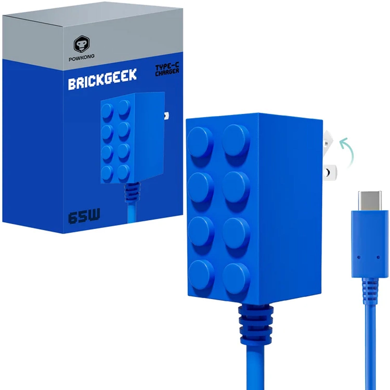 POWKONG Brickgeek 65W Type-C Charger for Nintendo Switch / Nintendo Switch 2