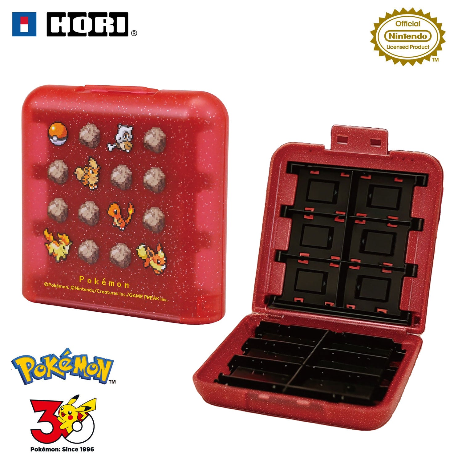 HORI Card Case with 24 Card Slots for Nintendo Switch 2 [Pokemon Pixel Red]