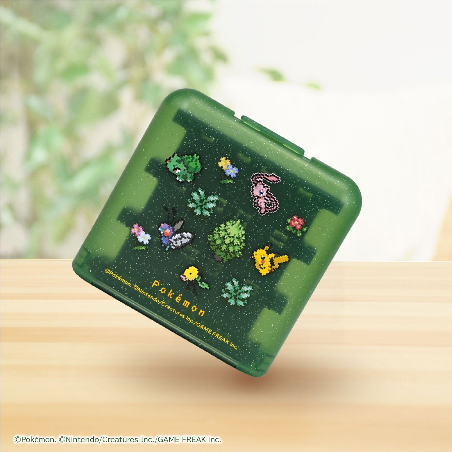 HORI Card Case with 24 Card Slots for Nintendo Switch 2 [Pokemon Pixel Green]