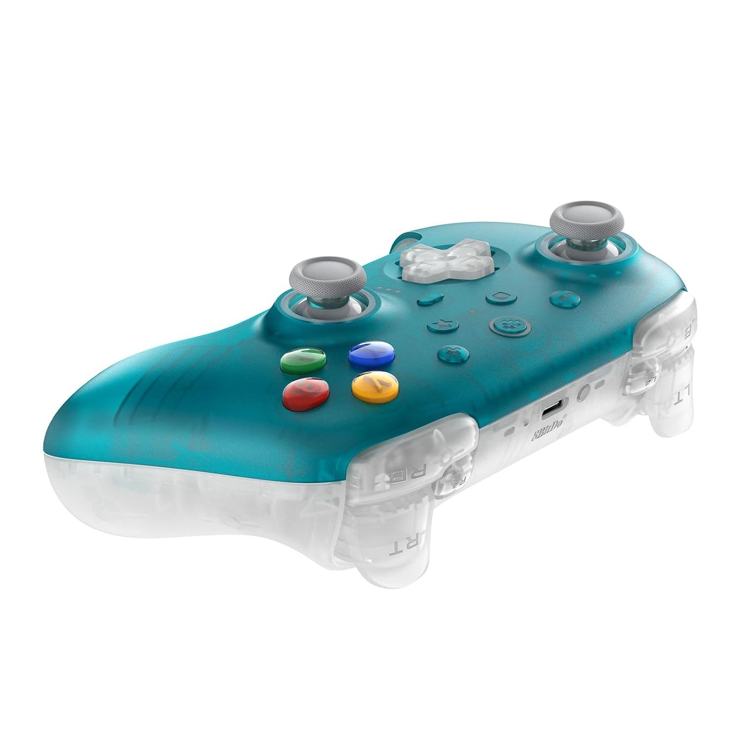 8BitDo Ultimate 2 Wireless Controller (Clear Blue) with Charging Dock for [Windows / Android]