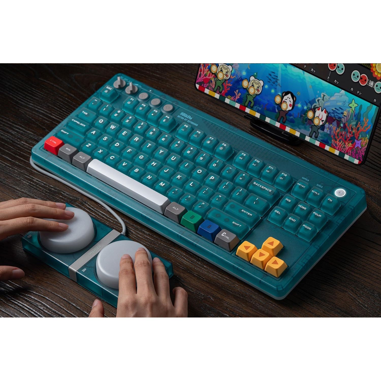 8BitDo Retro Mechanical Keyboard [Clear Blue]