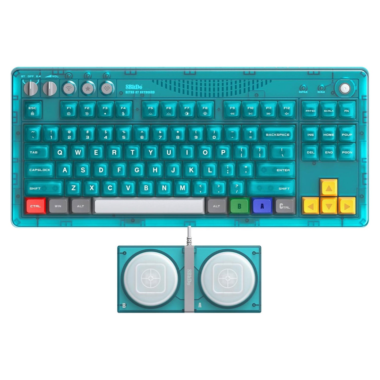 8BitDo Retro Mechanical Keyboard [Clear Blue]