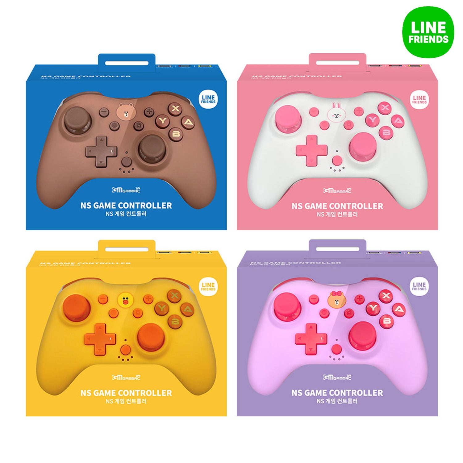 Gammac LINE Friends Nintendo Switch Wireless Game Controller