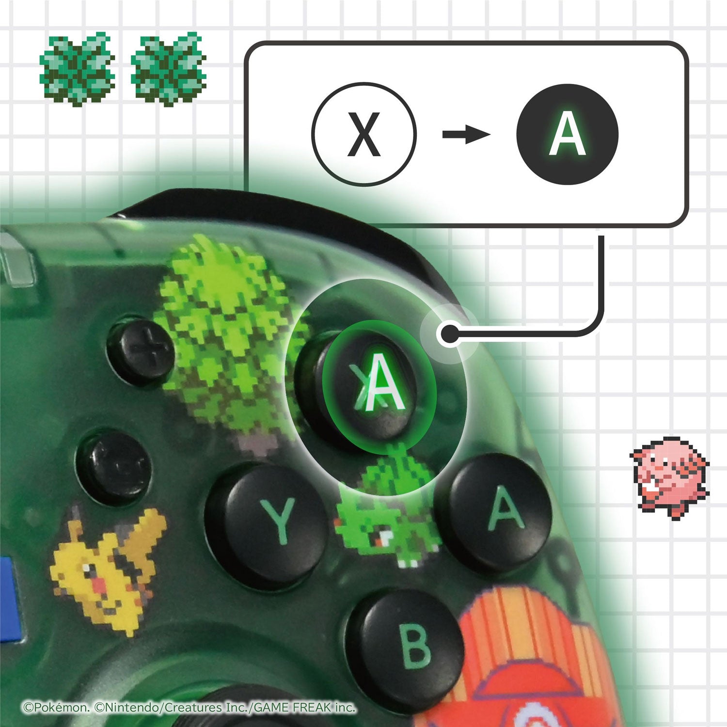 HORI Wired HORIPAD Turbo for Nintendo Switch 2 [Pokemon Pixel Green]