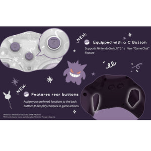 HORI Wired HORIPAD Turbo for Nintendo Switch 2 [Gengar and Mimikyu Series]