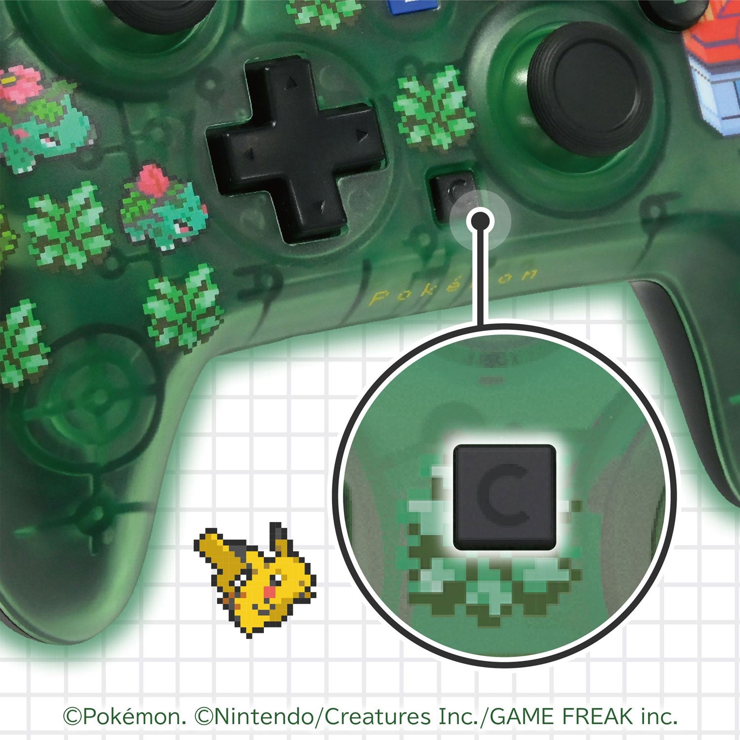 HORI Wired HORIPAD Turbo for Nintendo Switch 2 [Pokemon Pixel Green]
