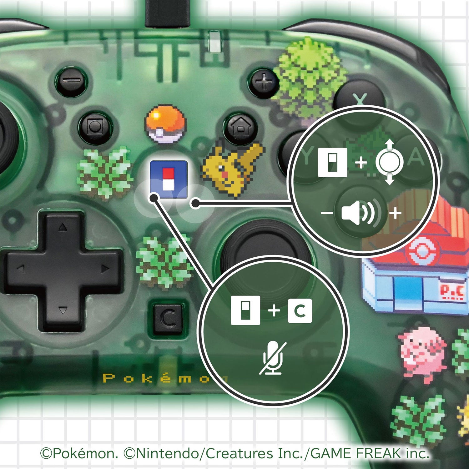 HORI Wired HORIPAD Turbo for Nintendo Switch 2 [Pokemon Pixel Green]