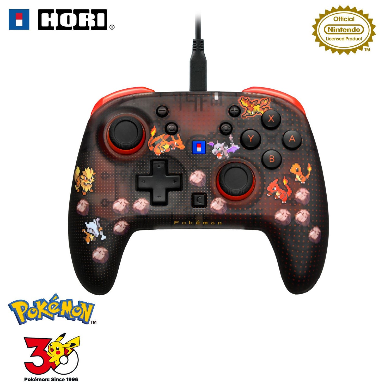 HORI Wired HORIPAD Turbo for Nintendo Switch 2 [Pokemon Pixel Red]