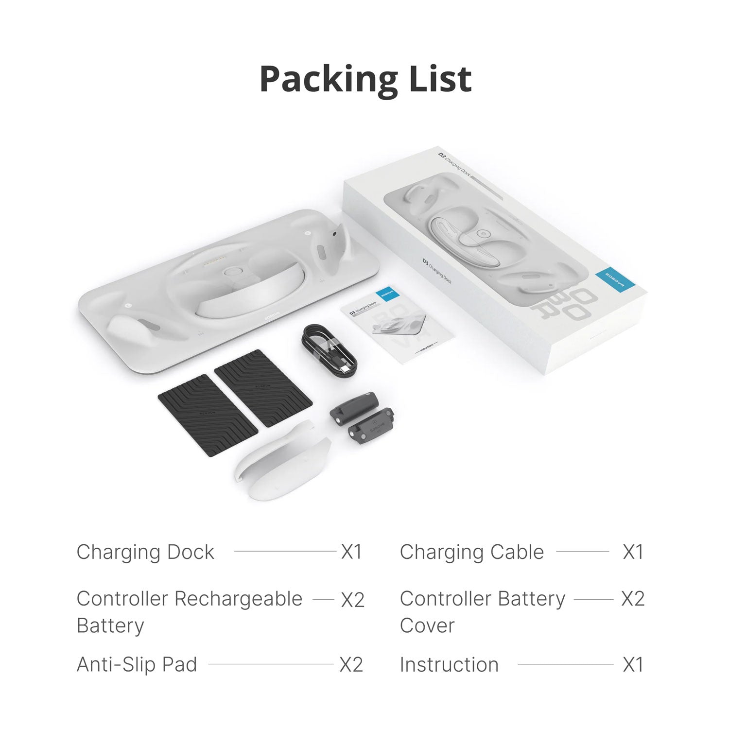 BOBOVR D3 Charging Dock For Quest 3 & 3S