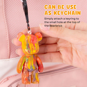 DIY Fluid Bearbrick Keychain Set [Children's Day Gift] (6 Set)