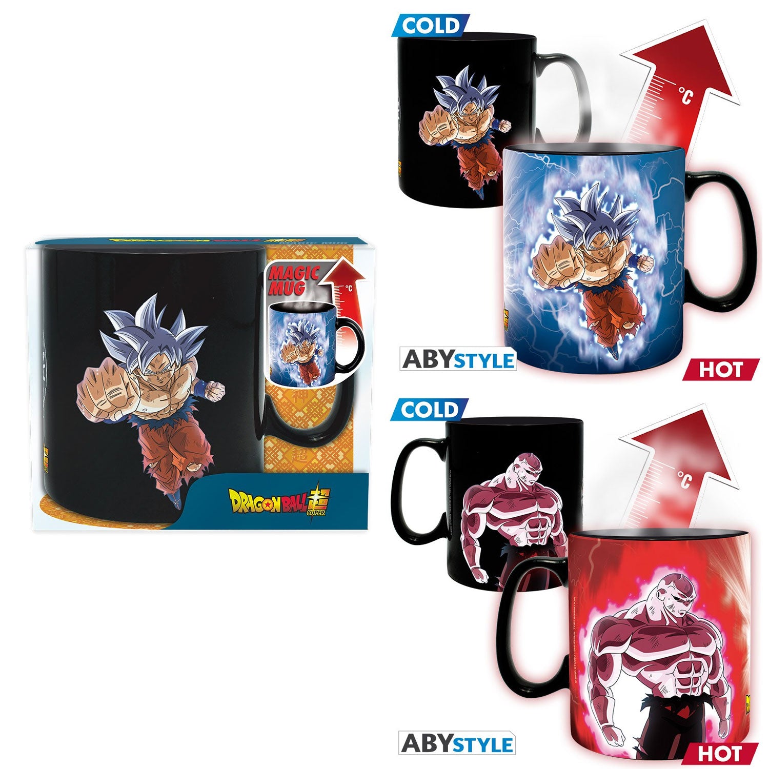 ABYstyle DRAGON BALL SUPER Heat Change Mug Goku vs Jiren