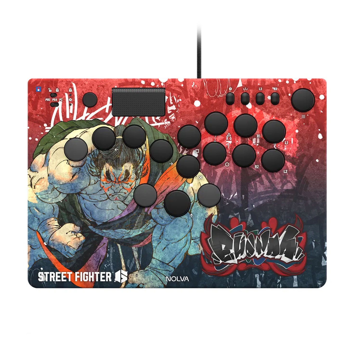 HORI Street Fighter 6 NOLVA Mechanical All-Button Arcade Controller for [PS5 / Windows]