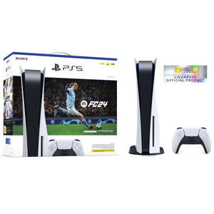 Playstation 5 Console Disc Edition FC 24 Bundle with 15 Months Warranty by Sony Singapore