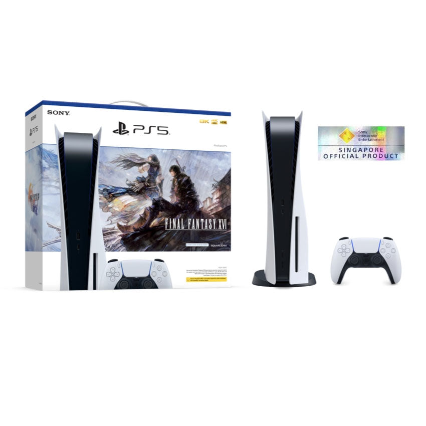 Playstation 5 Console Disc Edition Final Fantasy XVI Bundle with 15 Months Warranty by Sony Singapore