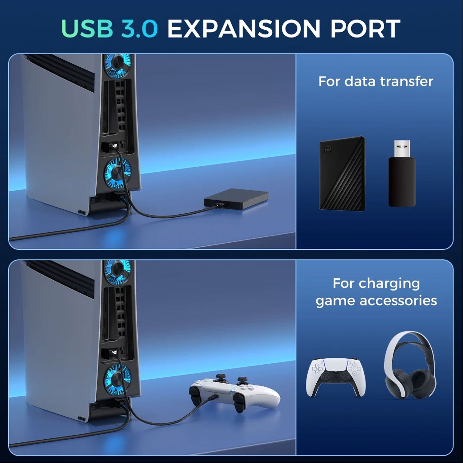 IINE Cooling Fan for PS5 Pro