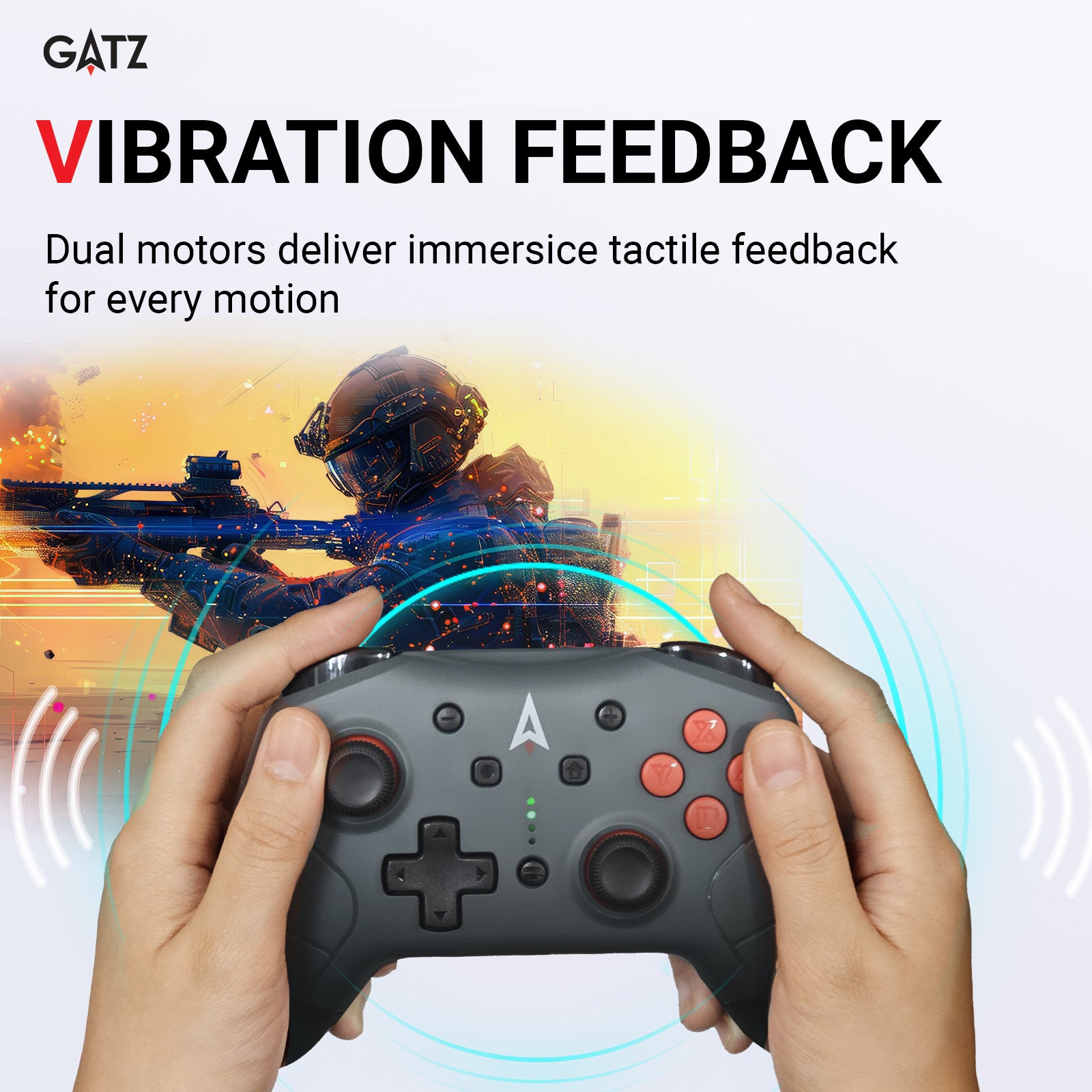 GATZ Fyrefly Wireless Pro Controller for Nintendo Switch