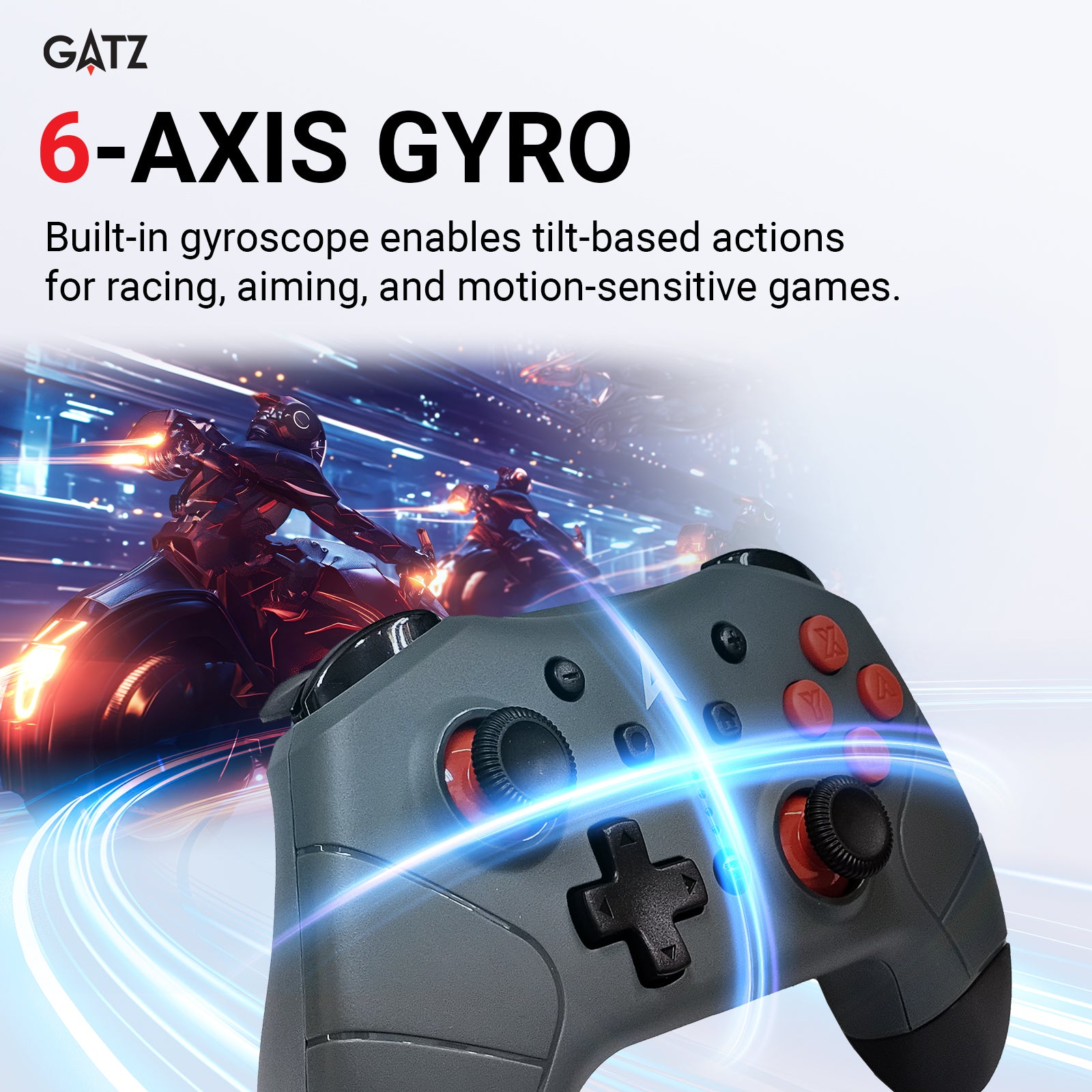 GATZ Fyrefly Wireless Pro Controller for Nintendo Switch