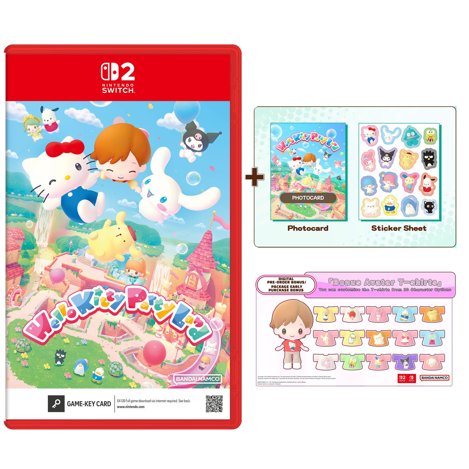 Nintendo Switch 2 Hello Kitty Party Land [Day 1 Edition]