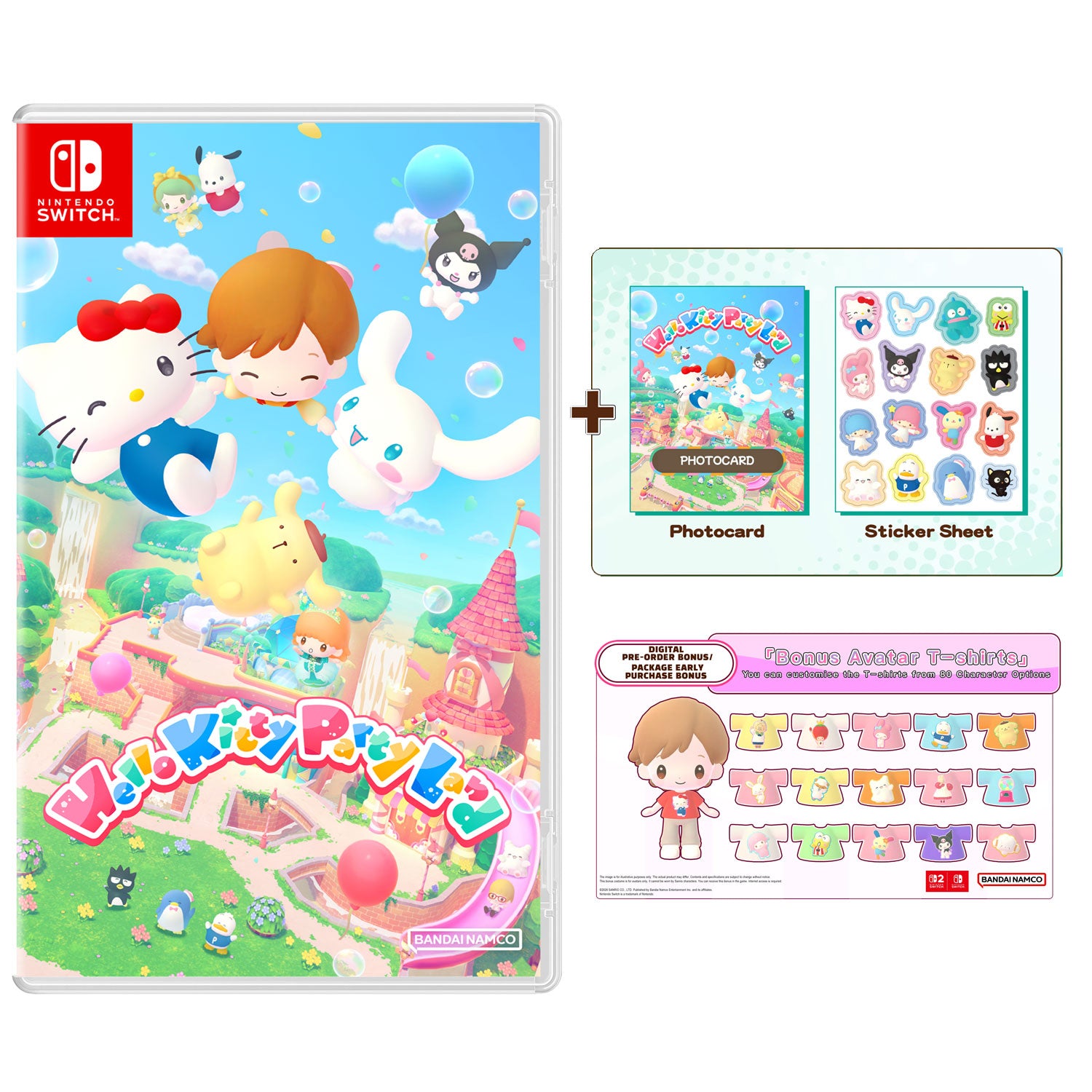 Nintendo Switch Hello Kitty Party Land [Day 1 Edition]