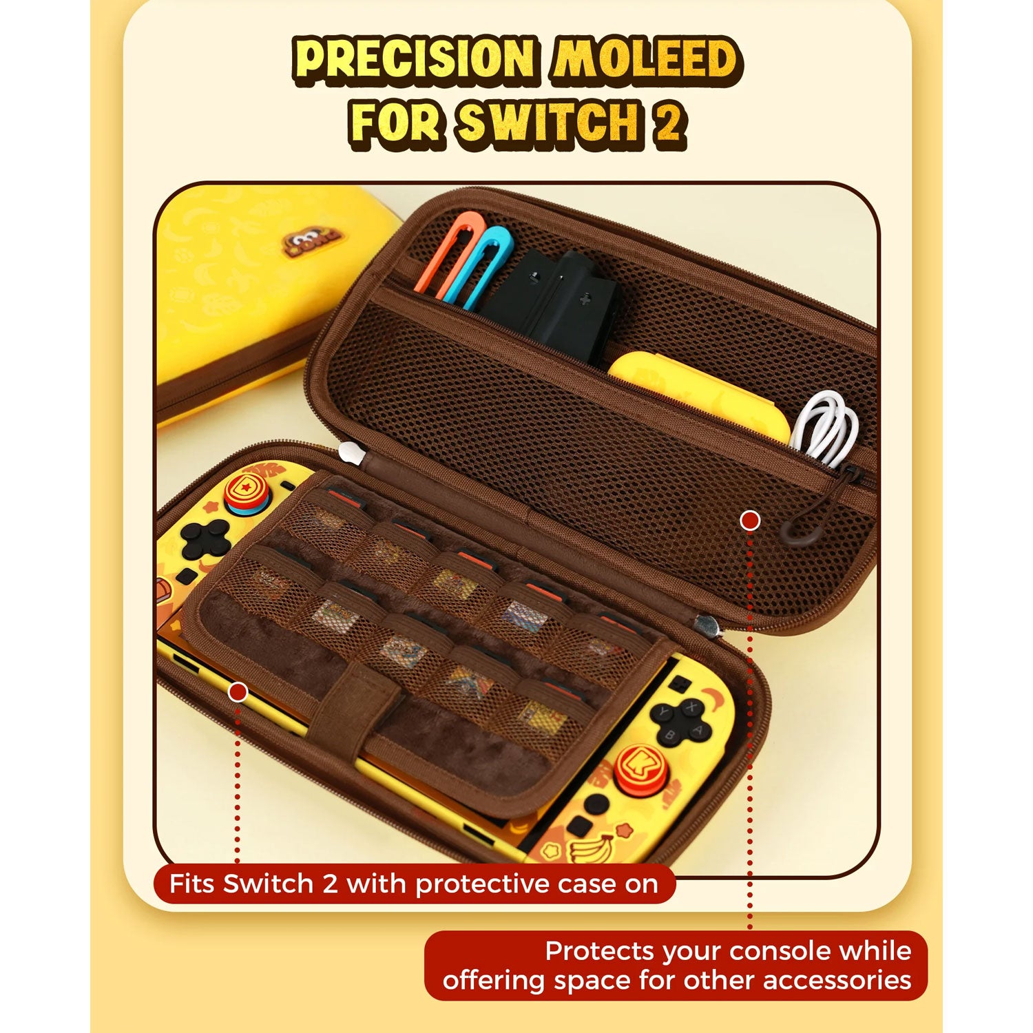 IINE Banana Hero Storage Bag for Nintendo Switch 2