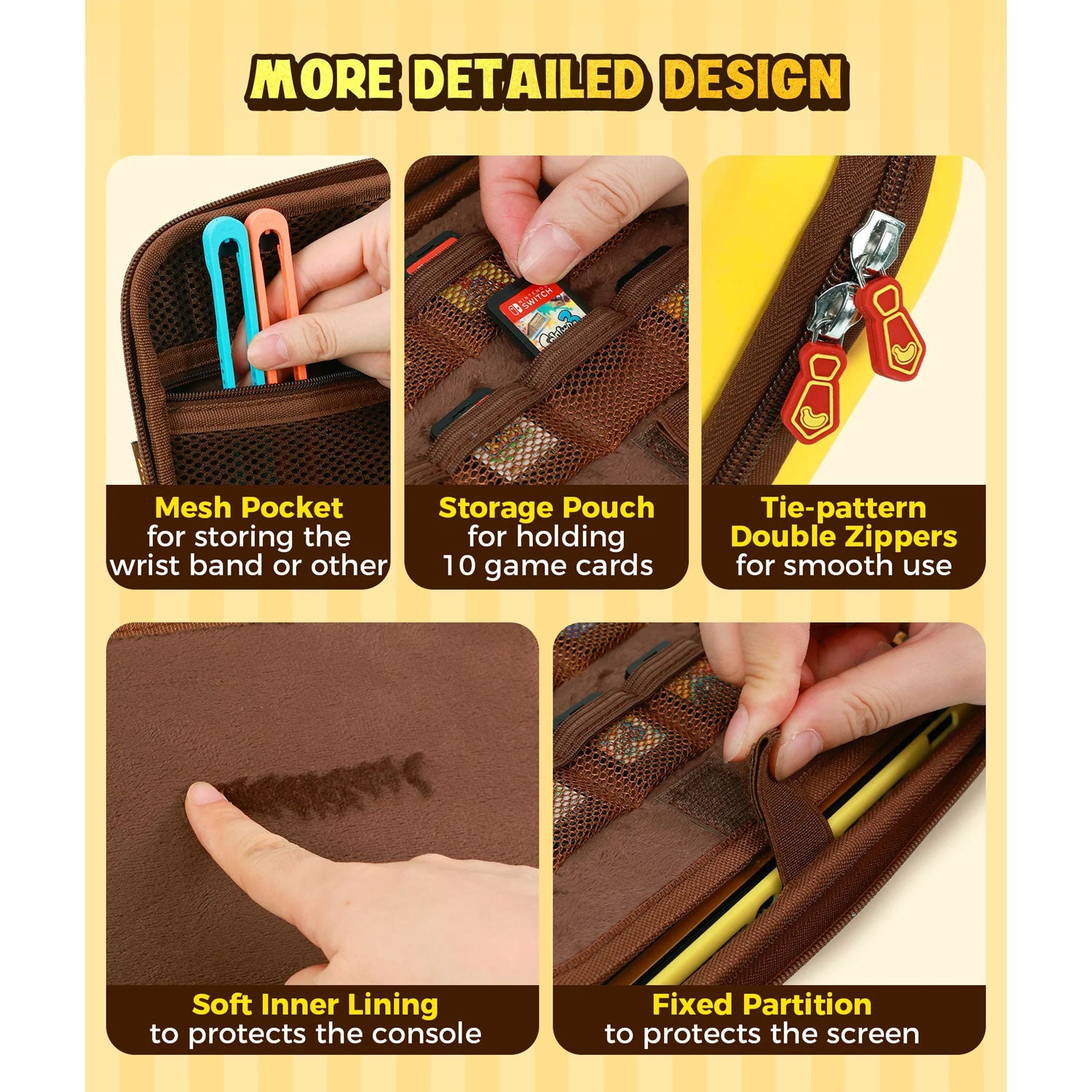 IINE Banana Hero Storage Bag for Nintendo Switch 2