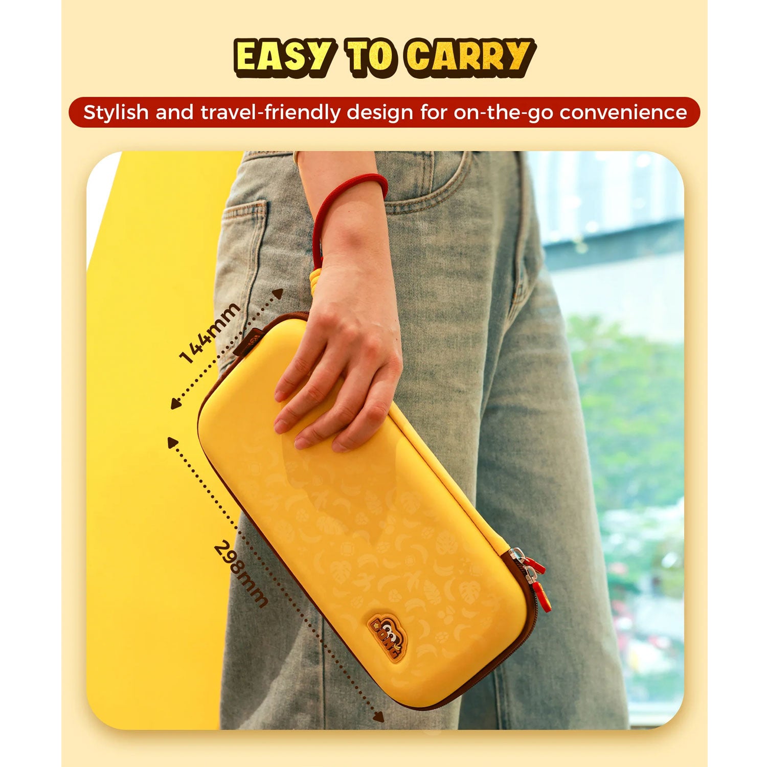 IINE Banana Hero Storage Bag for Nintendo Switch 2