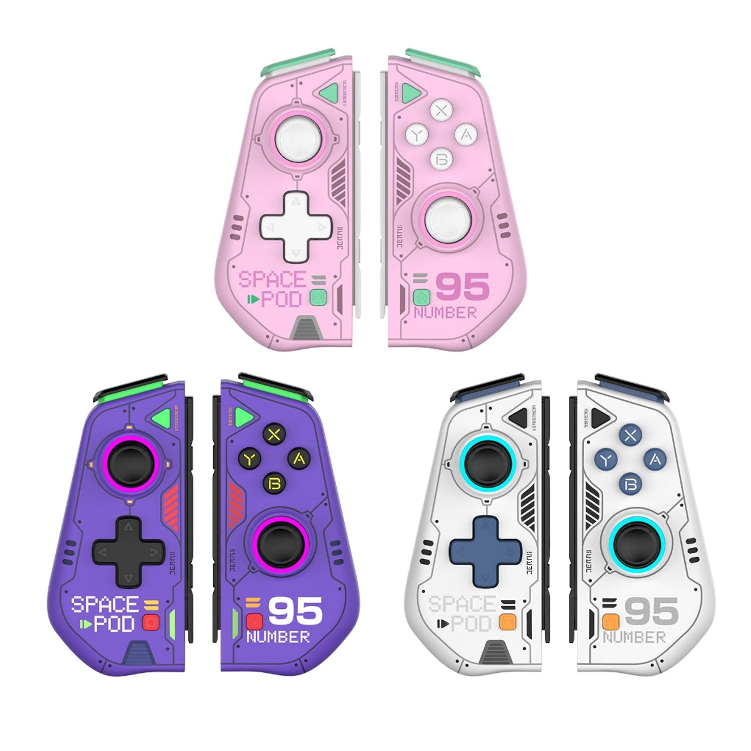 IINE Mecha Warrior Joypad for Nintendo Switch (Gen 1 / Gen 2 / OLED)