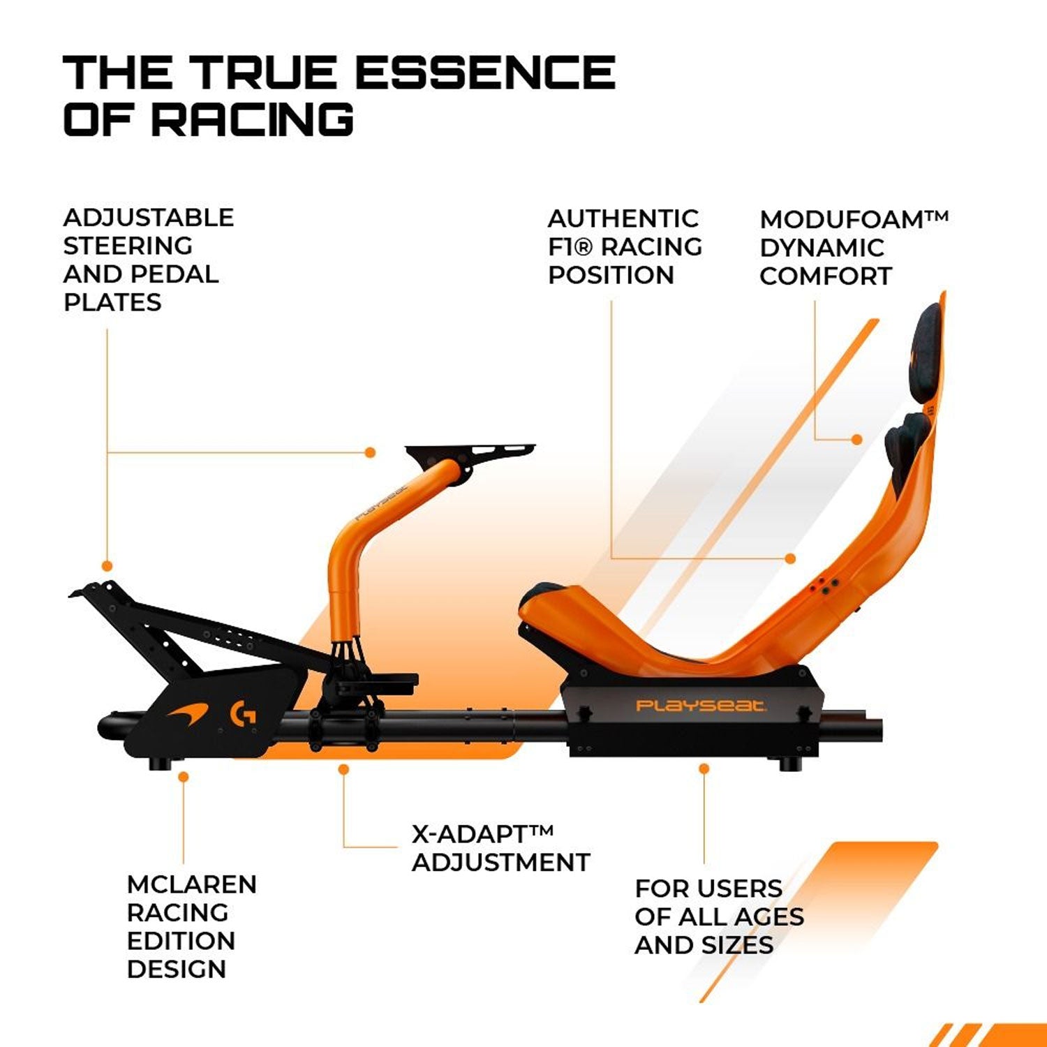 Playseat Racing Simulator Seat Formula Instinct McLaren Edition