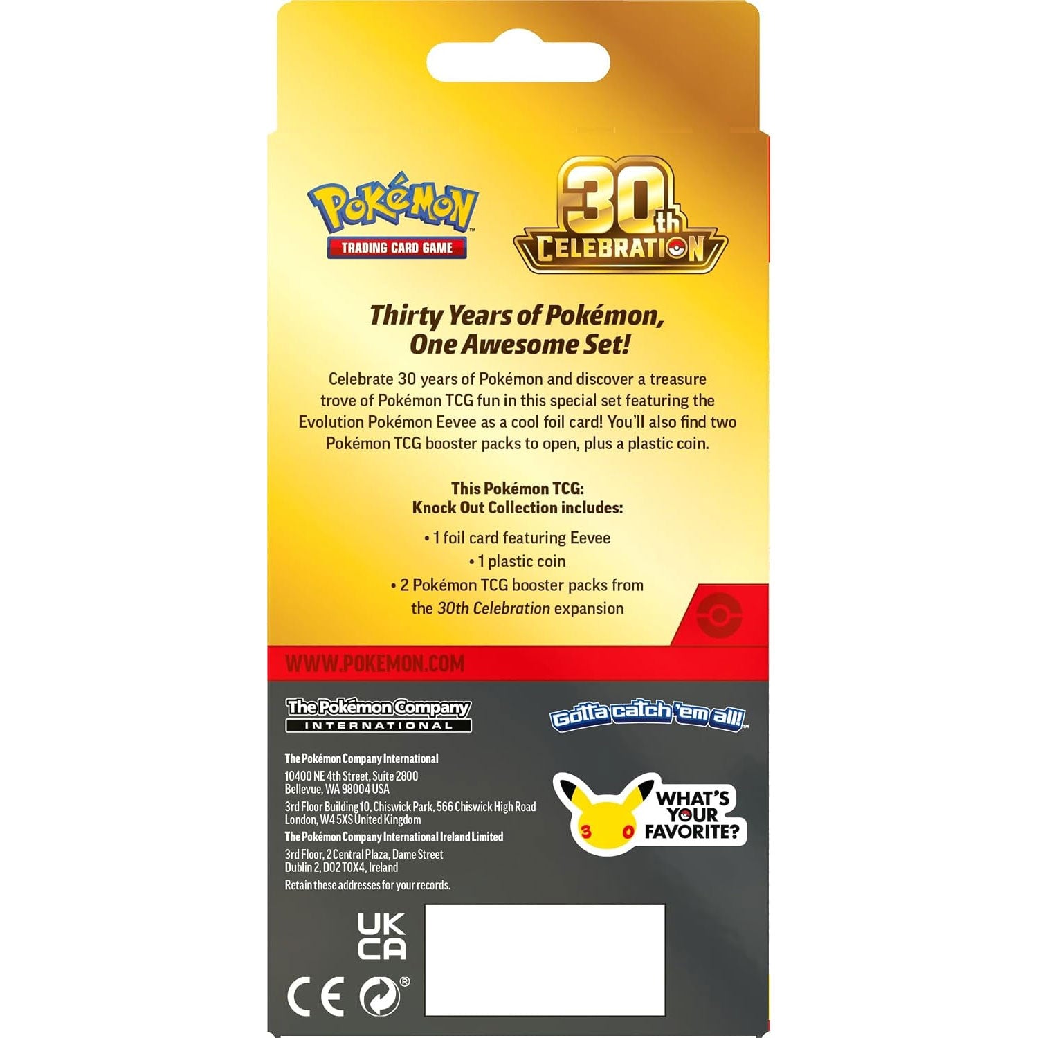 Pokemon TCG 30th Celebration Knock Out Collection