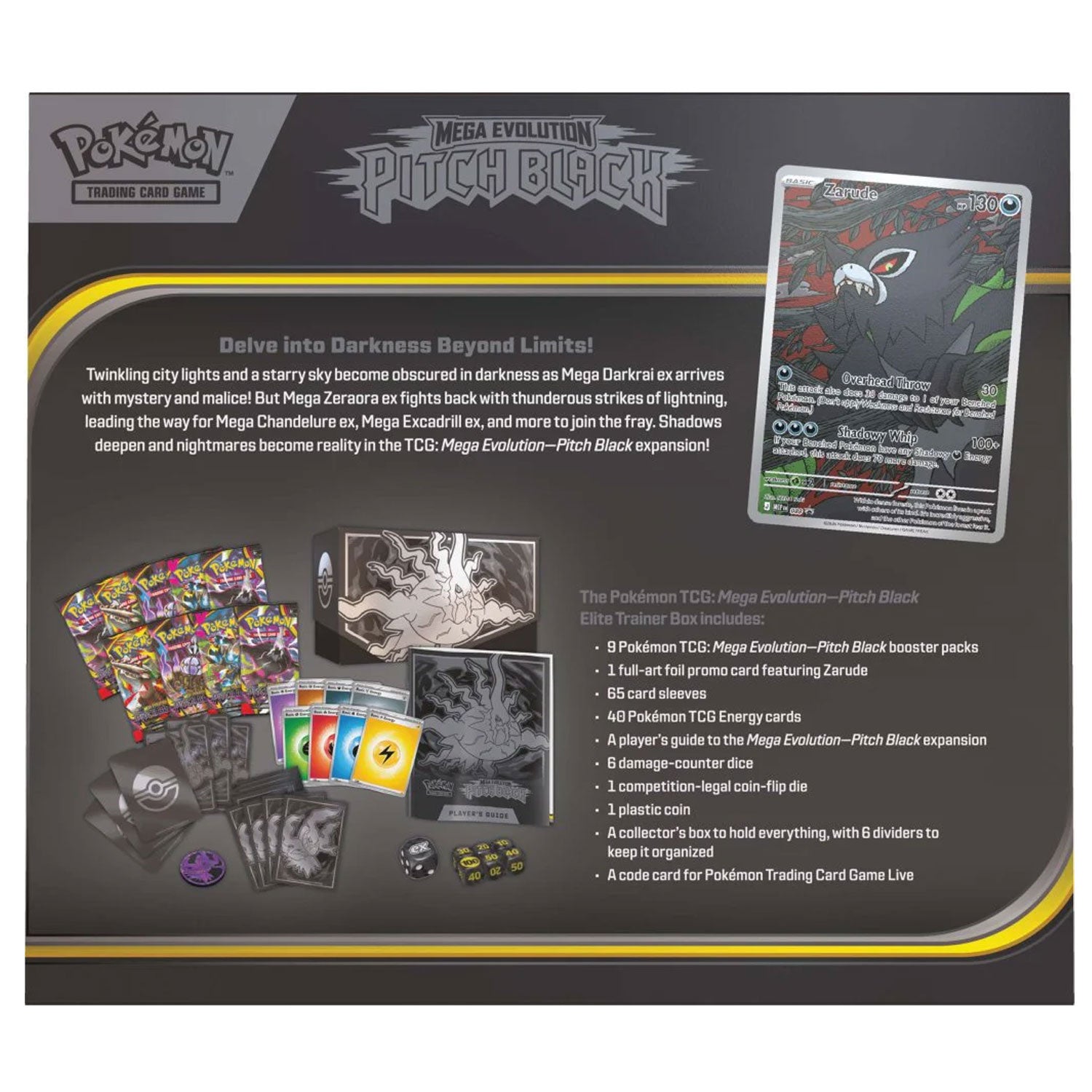Pokemon TCG ME05 Mega Evolution Pitch Black Elite Trainer Box