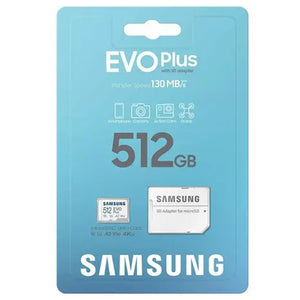 Samsung Evo Plus Micro SD 256gb / 512GB With SD Adapter (Original)