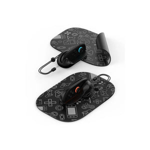 JYS Game Controller Mouse Stand with Mouse Pad (Black) for Nintendo Switch 2 Joy-Con (Set of 2)