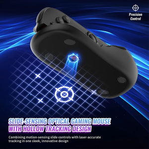JYS Game Controller Mouse Stand with Mouse Pad (Black) for Nintendo Switch 2 Joy-Con (Set of 2)