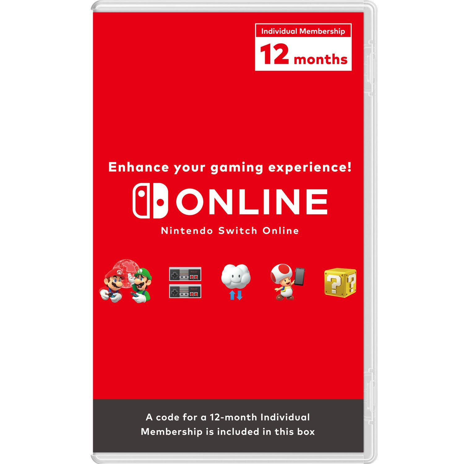 Nintendo Switch Online 12 Month Individual Membership | SG Account [Code in Box]