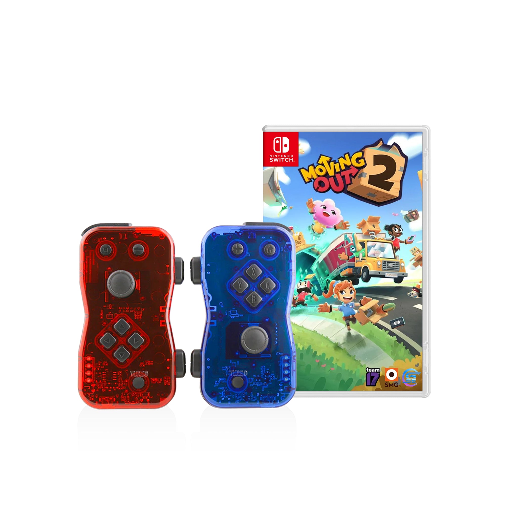 Nyko Dualies Controllers + Nintendo Switch Moving Out 2