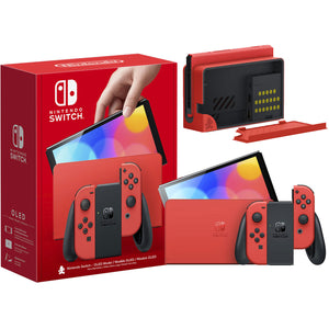 Nintendo Switch OLED Console: Mario Red Edition + 1 Year Local Warranty by Singapore Nintendo Distributor