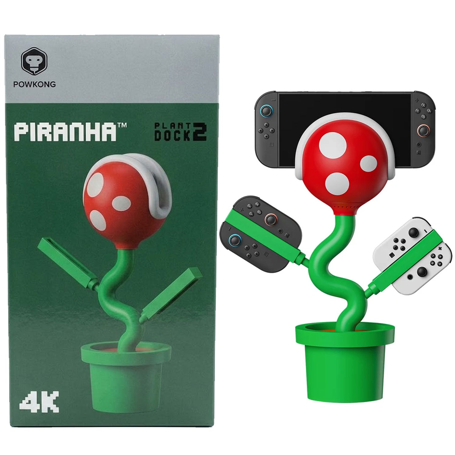 POWKONG Plantdock 2 Pro Multifunctional Docking & Joy-Con Charger for Nintendo Switch / Nintendo Switch 2