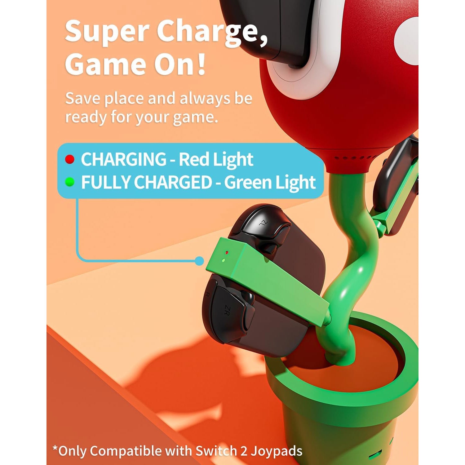 POWKONG Plantdock 2 Pro Multifunctional Docking & Joy-Con Charger for Nintendo Switch 2
