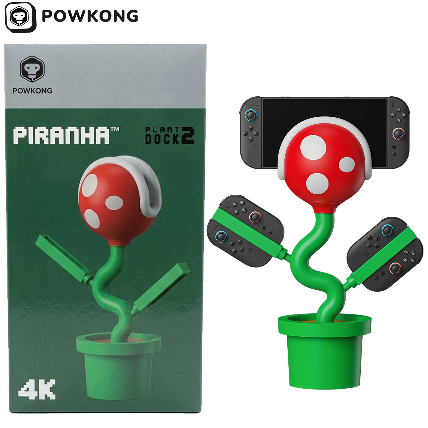 POWKONG Plantdock 2 Pro Multifunctional Docking & Joy-Con Charger for Nintendo Switch 2