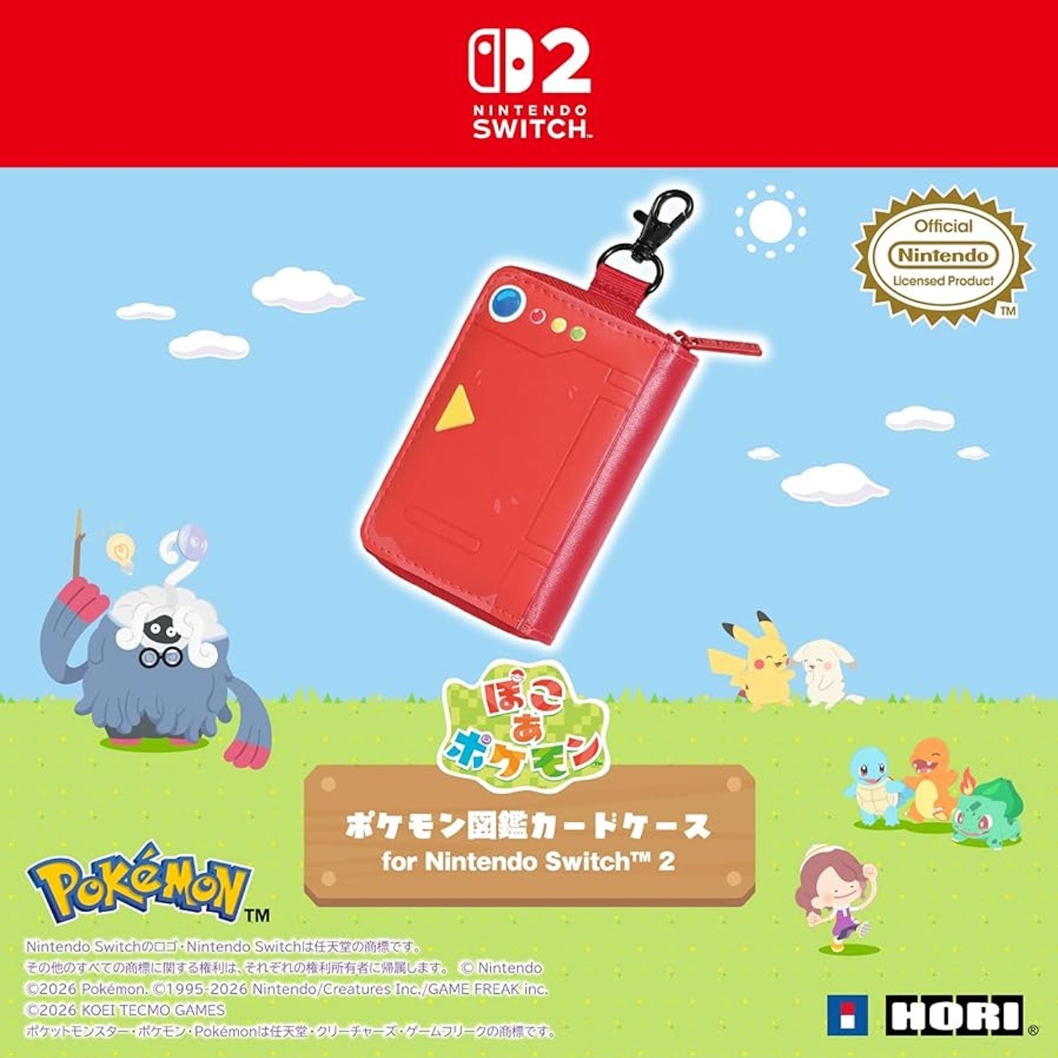 HORI Pokedex Game Card Case for Nintendo Switch 2 [Pokopia Series]