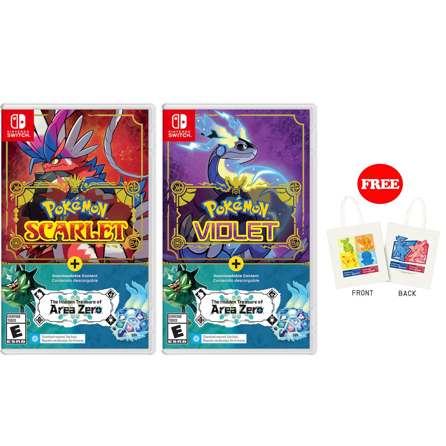 Nintendo Switch Pokemon Scarlet Violet DLC Bundle Packs